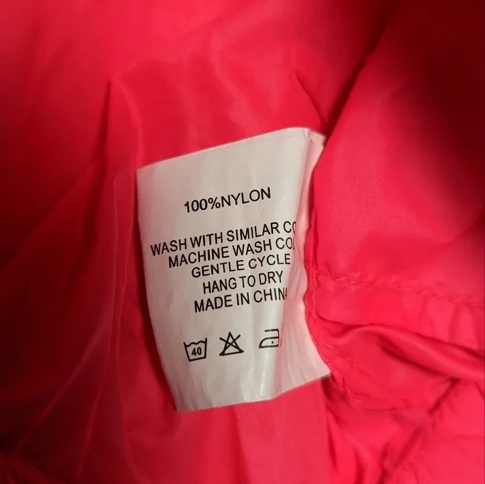 Zyia Hot Pink Hoodie Light Windbreaker Size XXL